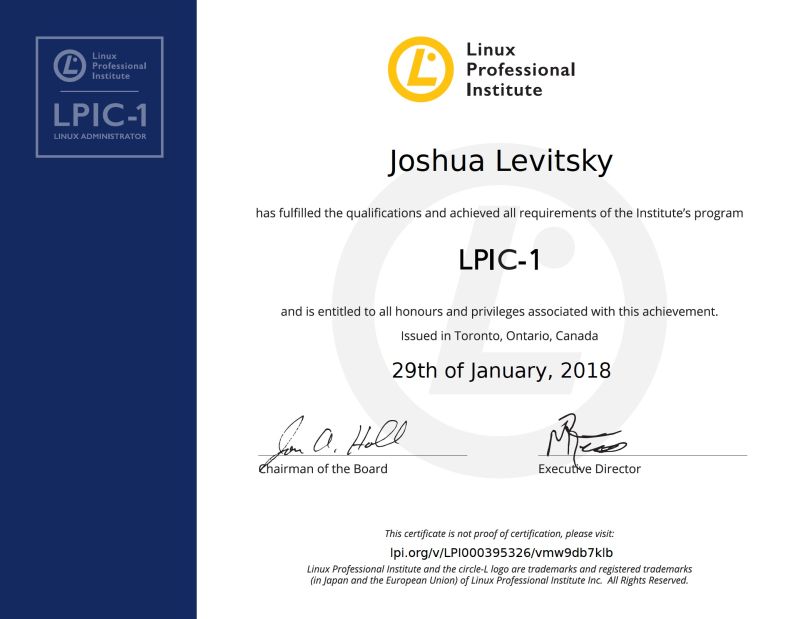 Linux Professional Institute LPIC-1