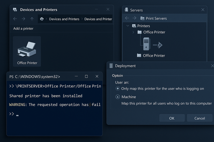 Adding a Printer for All Users on Windows: Why the Obvious Script Fails